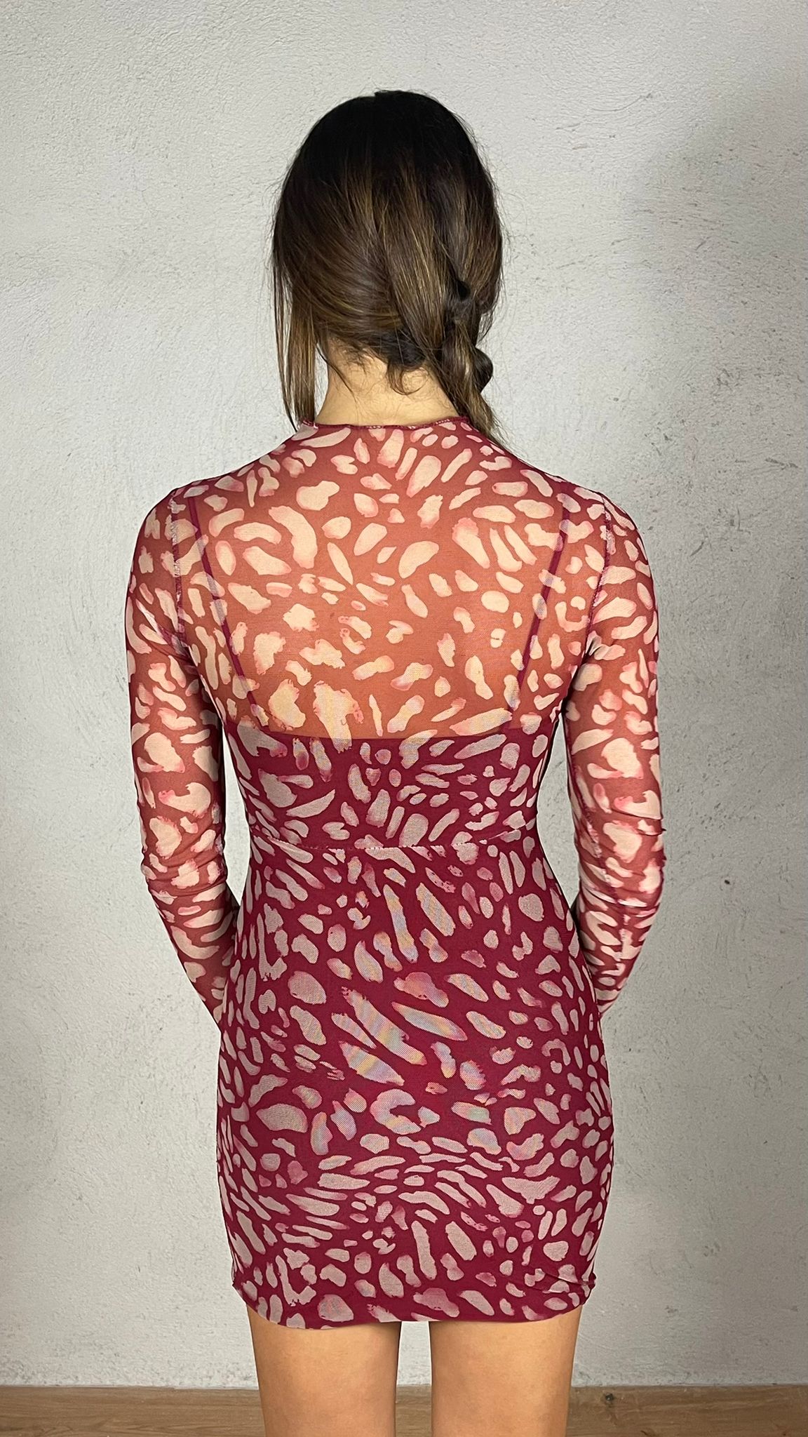 Uma — Mini vestido leopardo