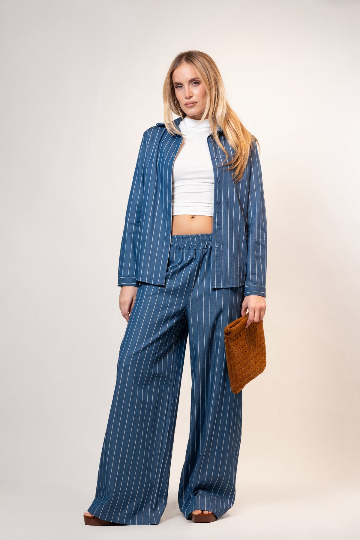 Gema — Pantalón de rayas