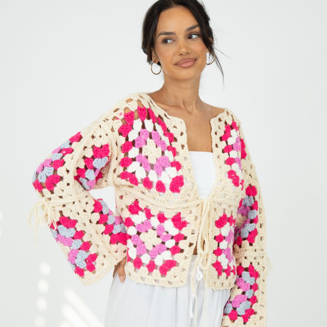Idoia — Cárdigan boho artesanal