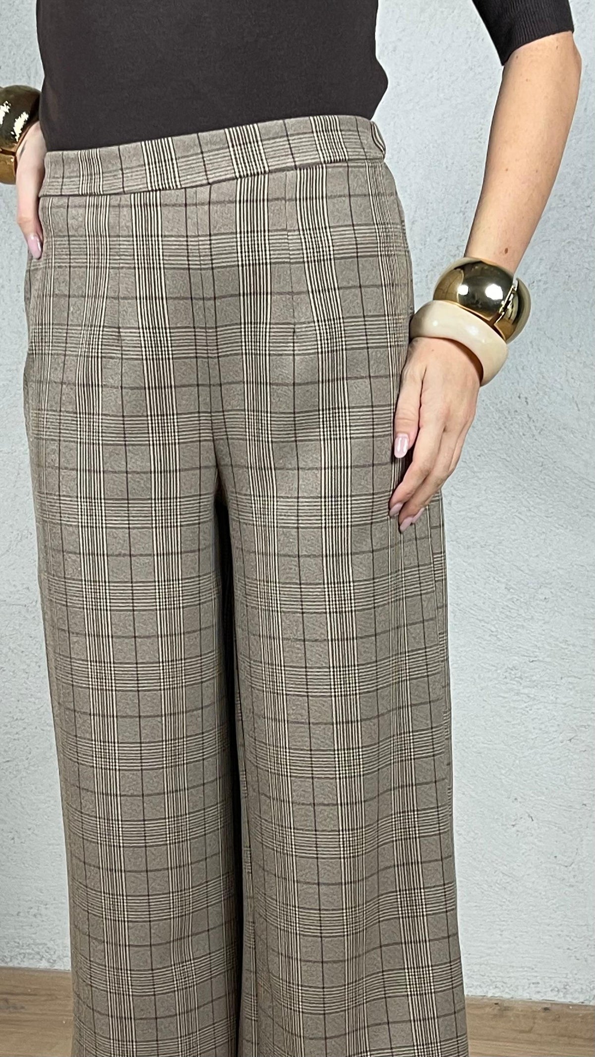 Jazmín — Pantalón de cuadros príncipe de Gales