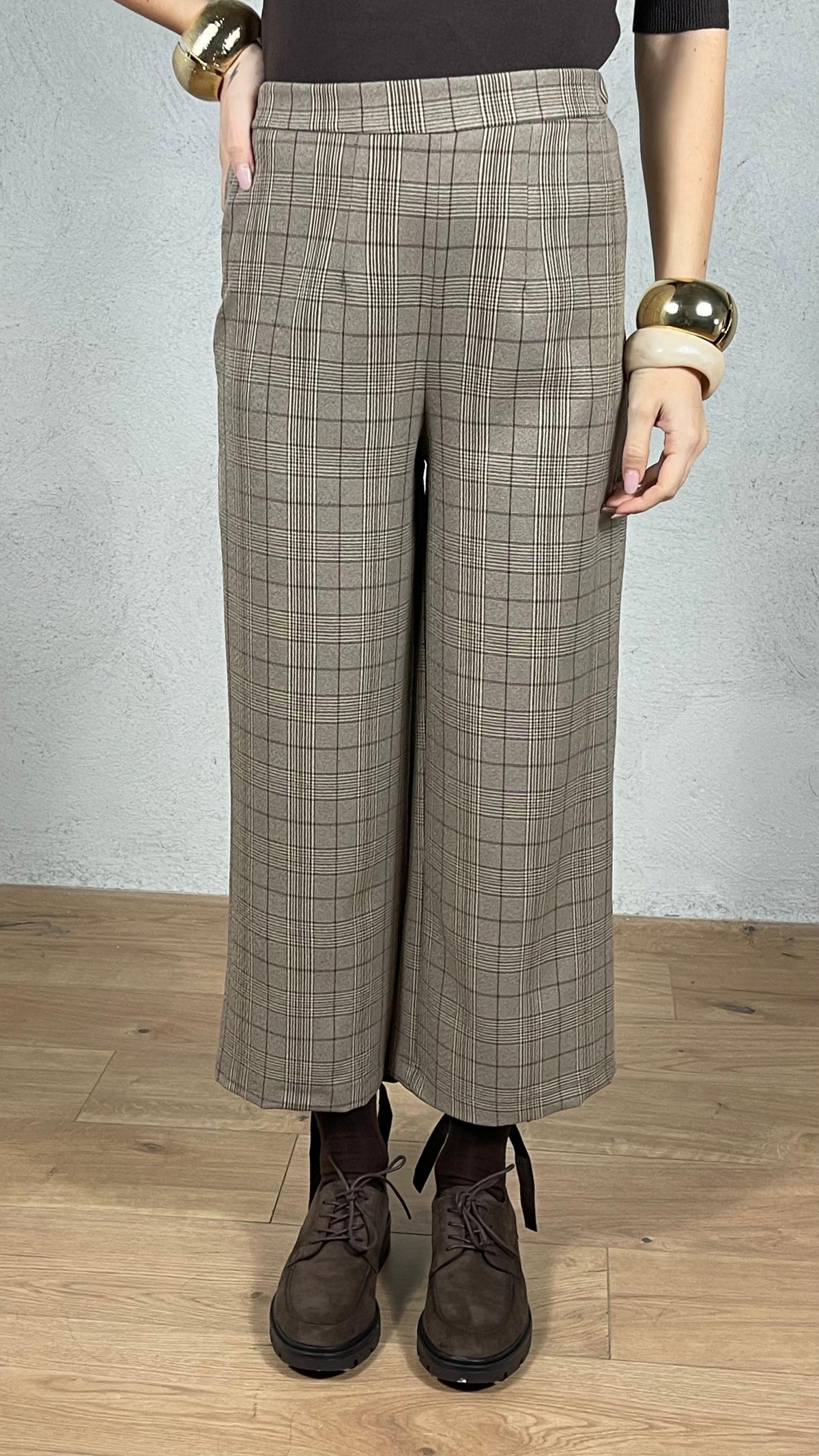 Jazmín — Pantalón de cuadros príncipe de Gales