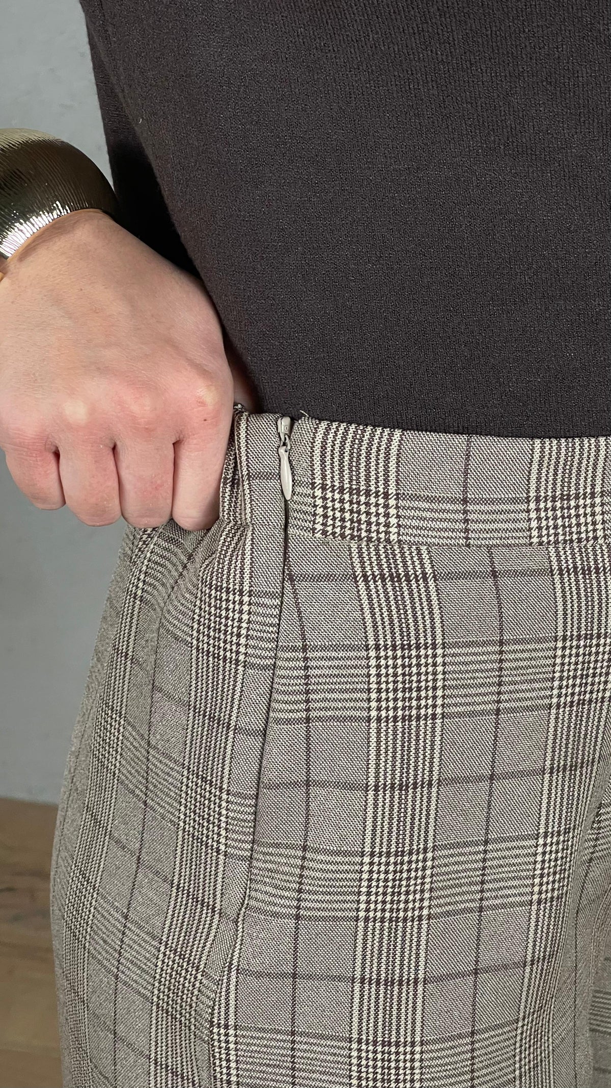 Jazmín — Pantalón de cuadros príncipe de Gales
