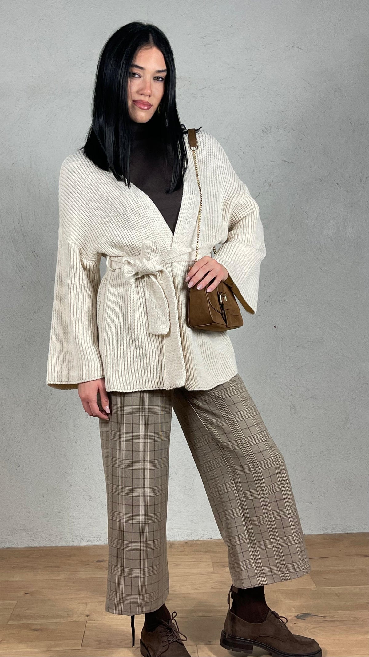 Jazmín — Pantalón de cuadros príncipe de Gales