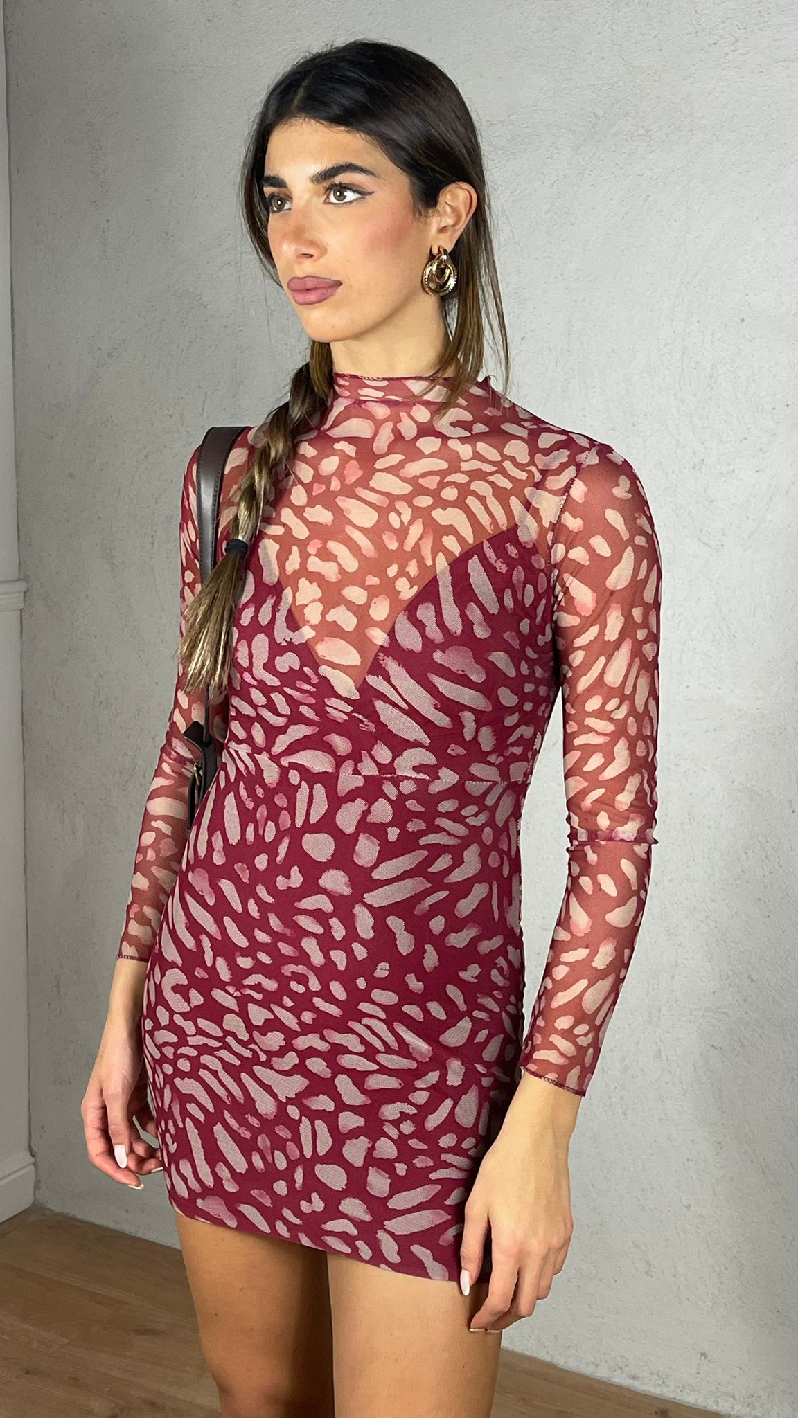 Uma — Mini vestido leopardo