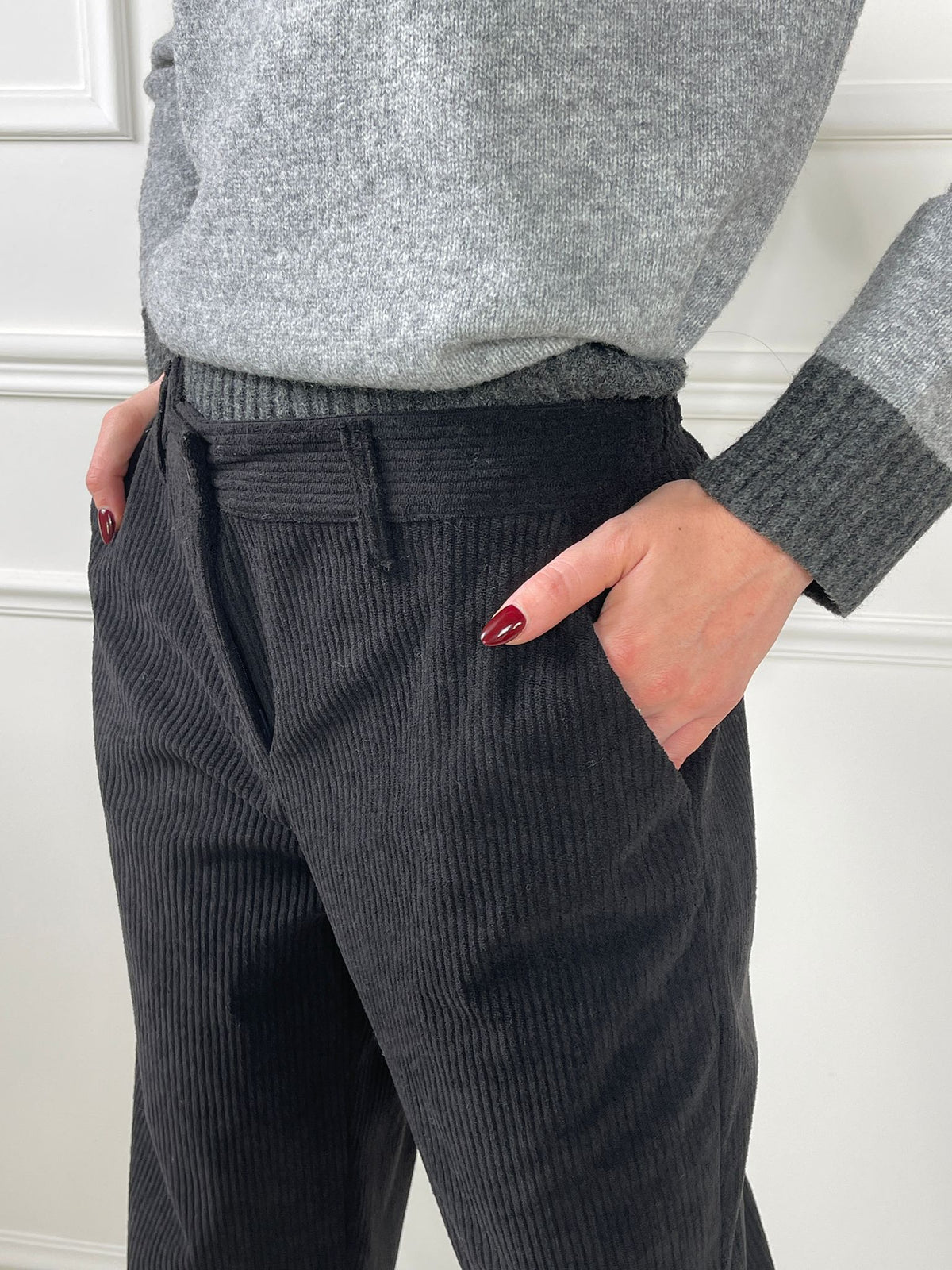 Andrea — Pantalón cigarette de pana