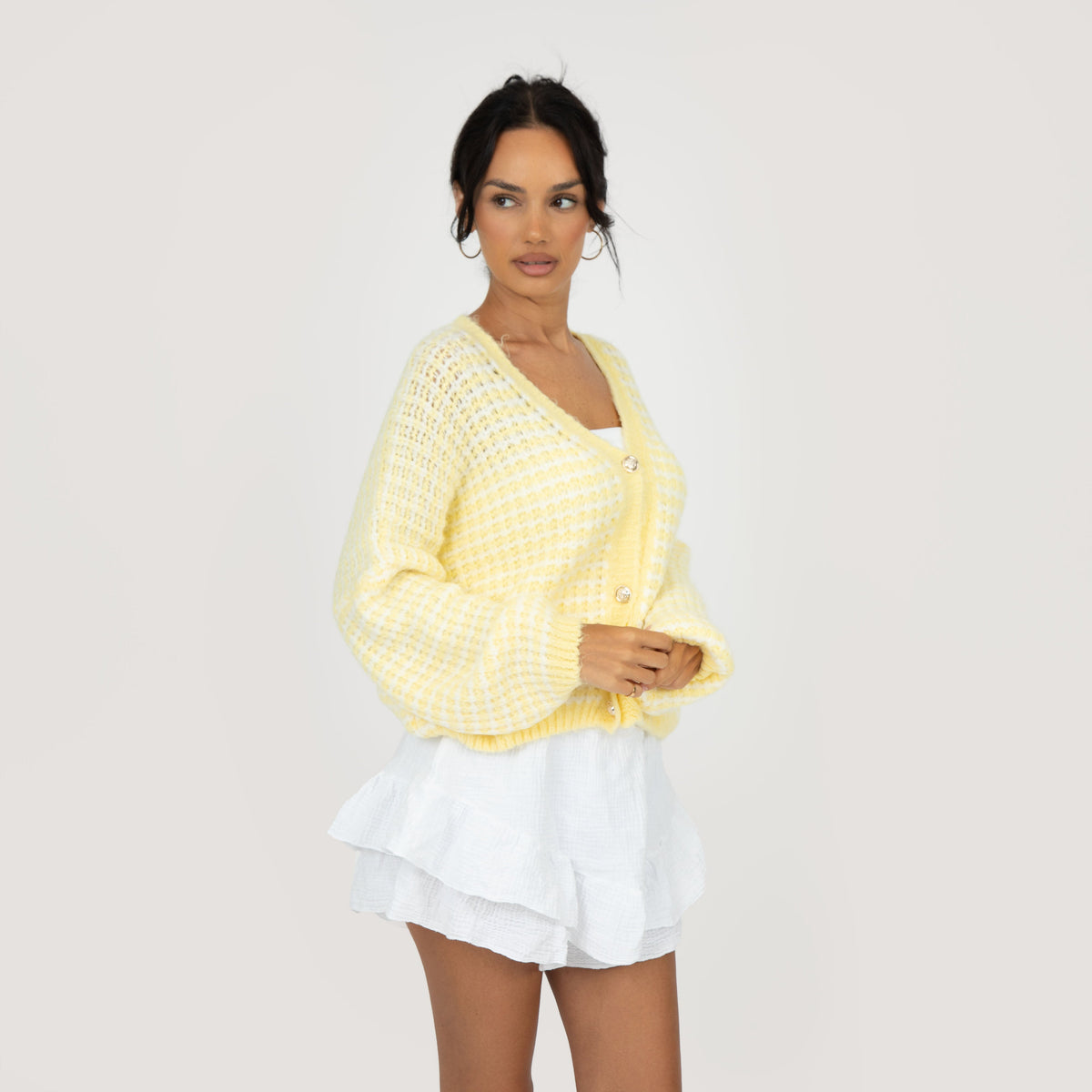 Eloísa — Cárdigan holgado de punto gofrado