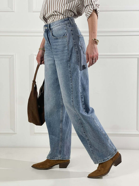 Cecilia — Jeans con costuras laterales