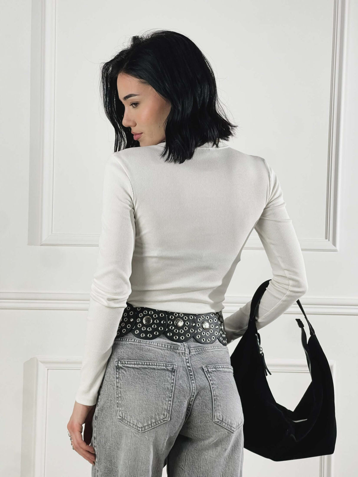 Cecilia — Jeans con costuras laterales