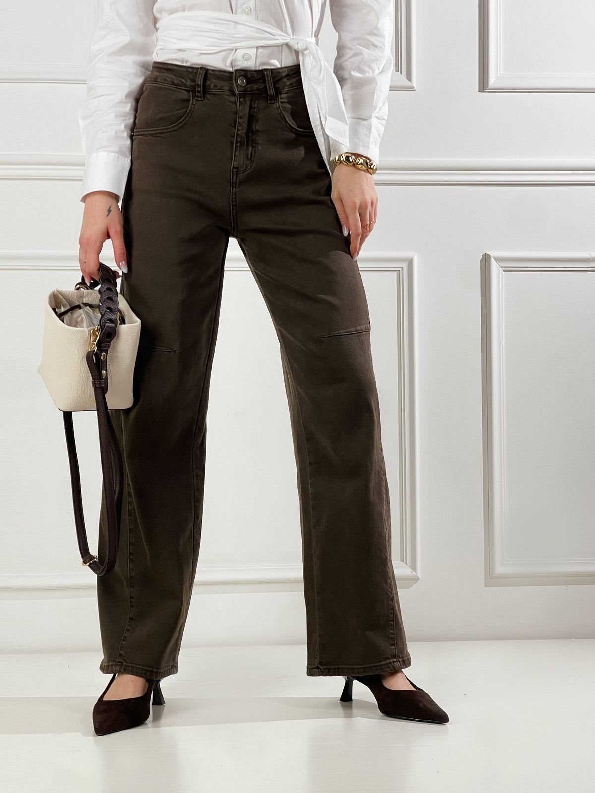 Elvia — Pantalón cargo estructurado