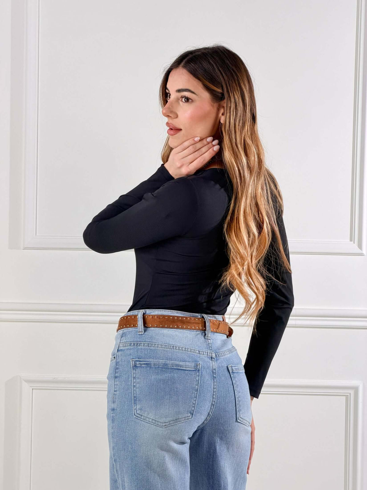 Itziar — Body de escote cuadrado