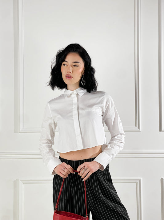 Elsa — Camisa corta con bolsillo