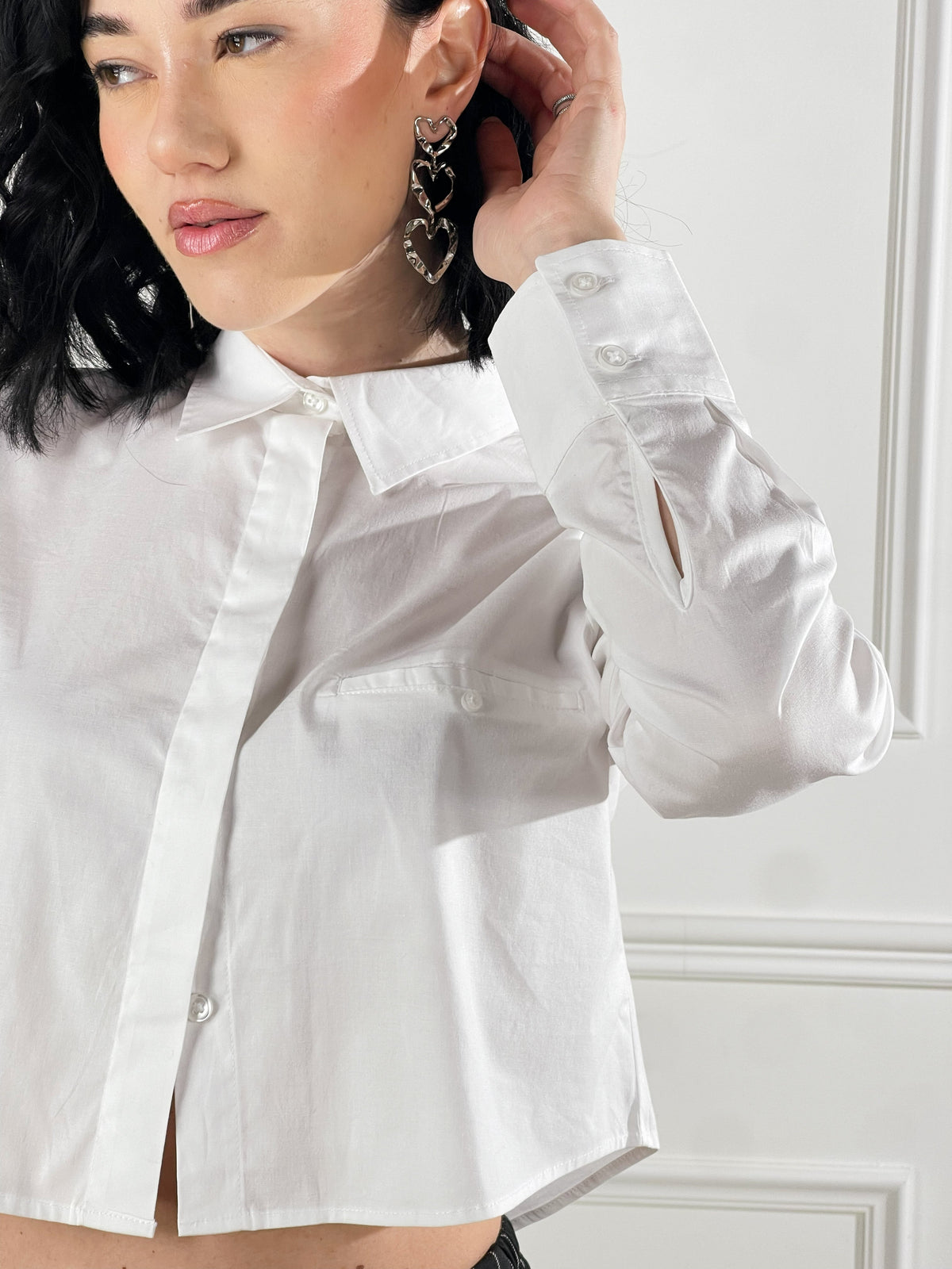 Elsa — Camisa corta con bolsillo