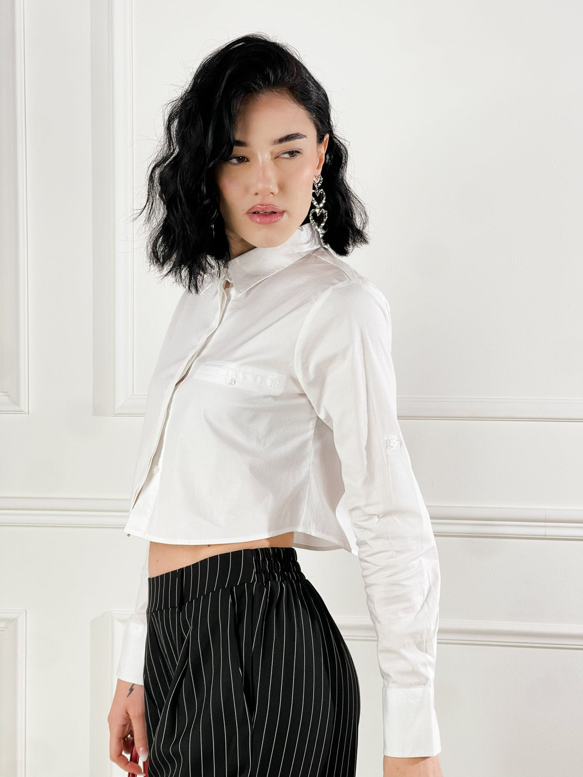 Elsa — Camisa corta con bolsillo