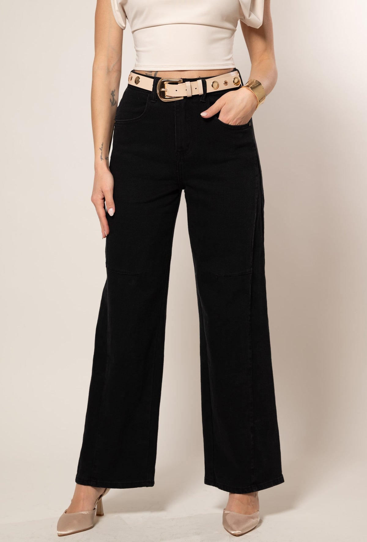 Elvia — Pantalón cargo estructurado