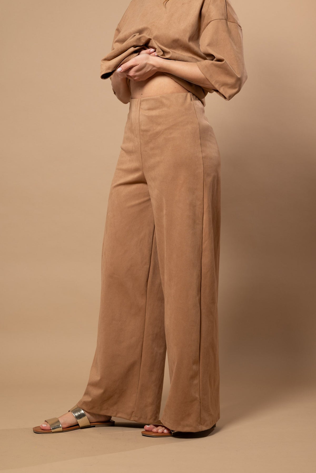 Flavia — Pantalón efecto ante