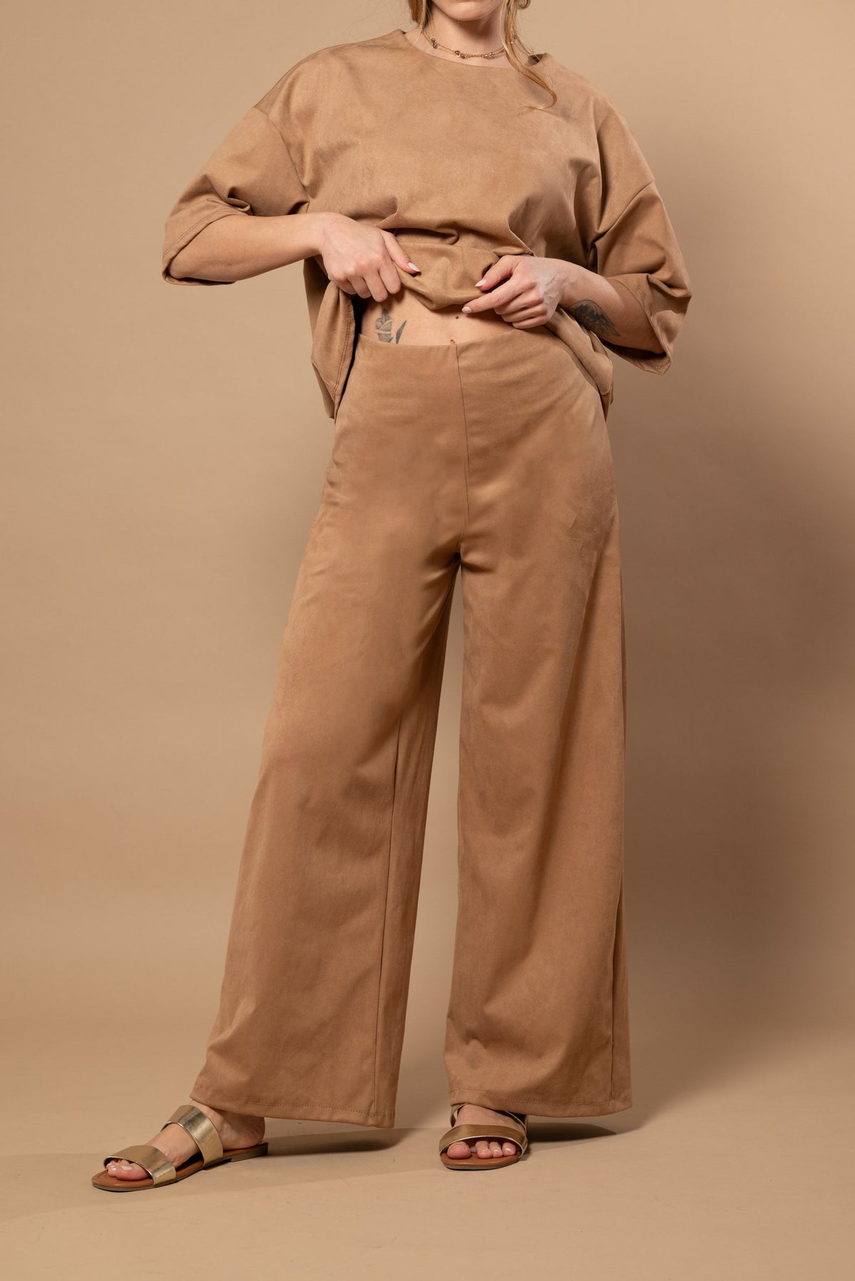 Flavia — Pantalón efecto ante