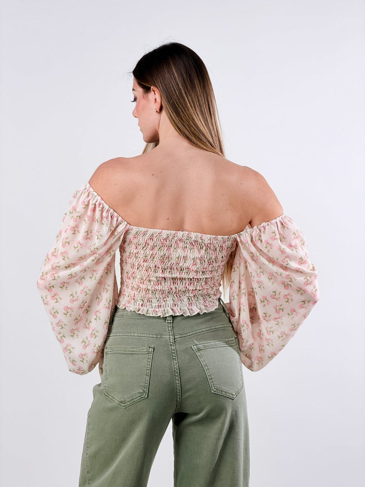 Estela — Blusa Bardot de hombros descubiertos