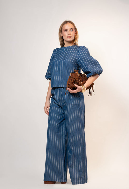Gema — Pantalón de rayas