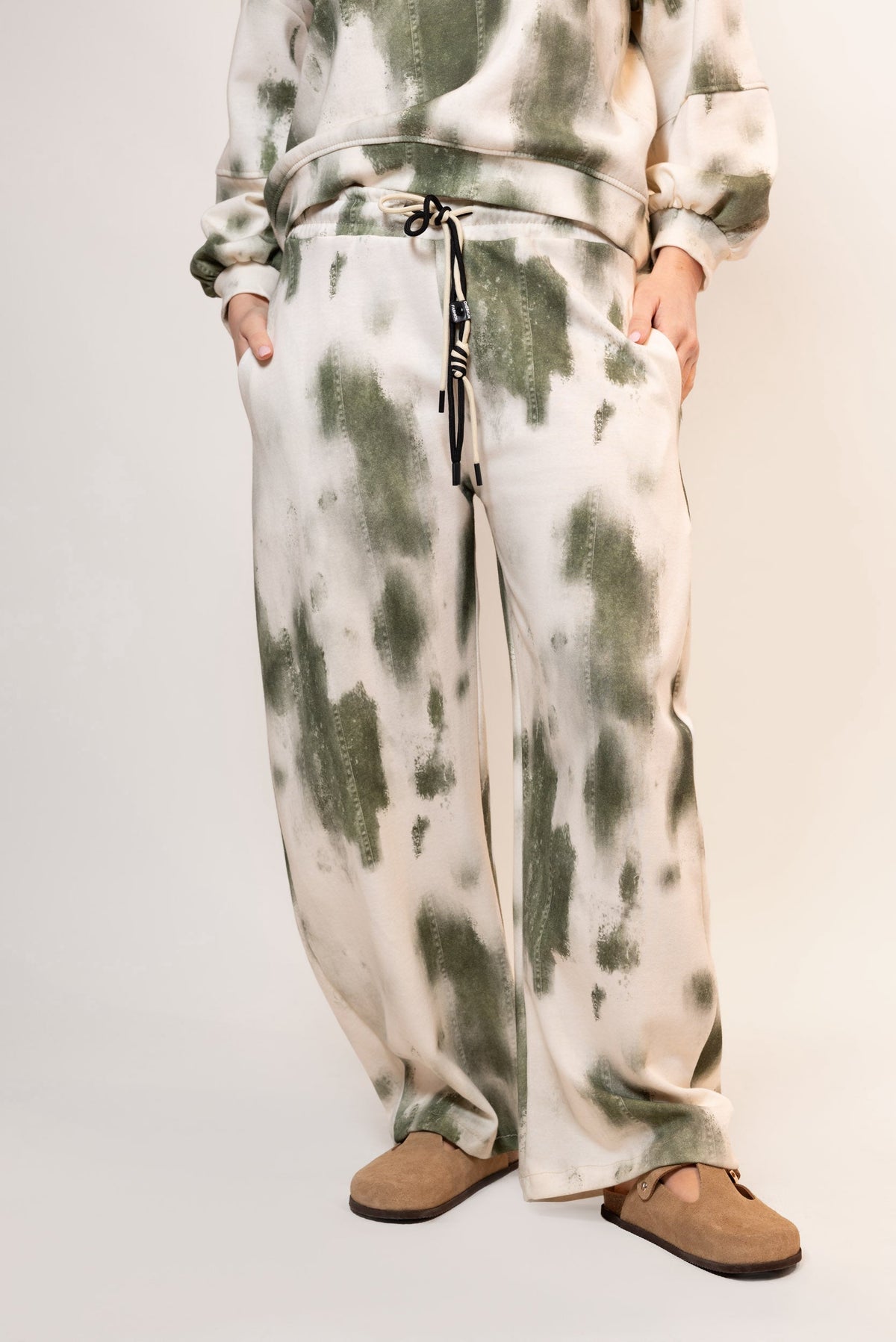 Enriqueta — Pantalón de felpa tie-dye