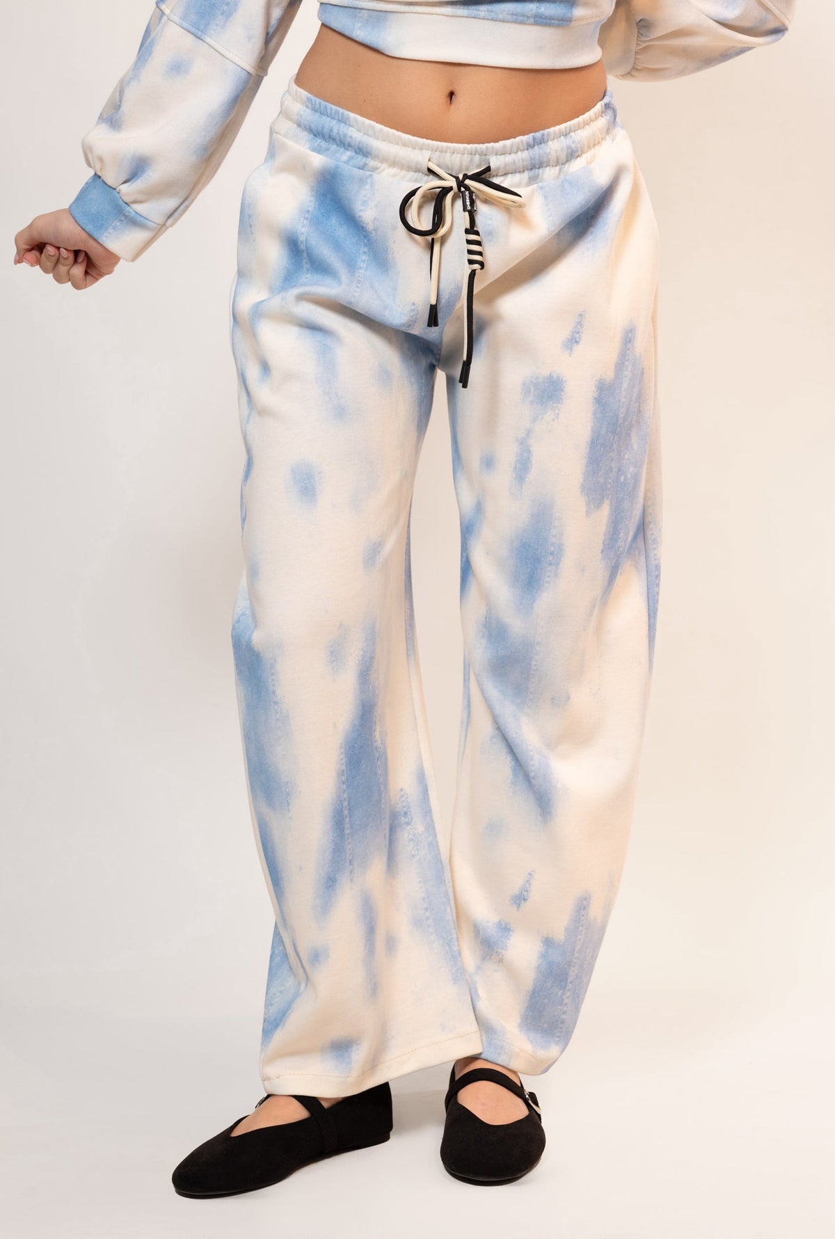 Enriqueta — Pantalón de felpa tie-dye