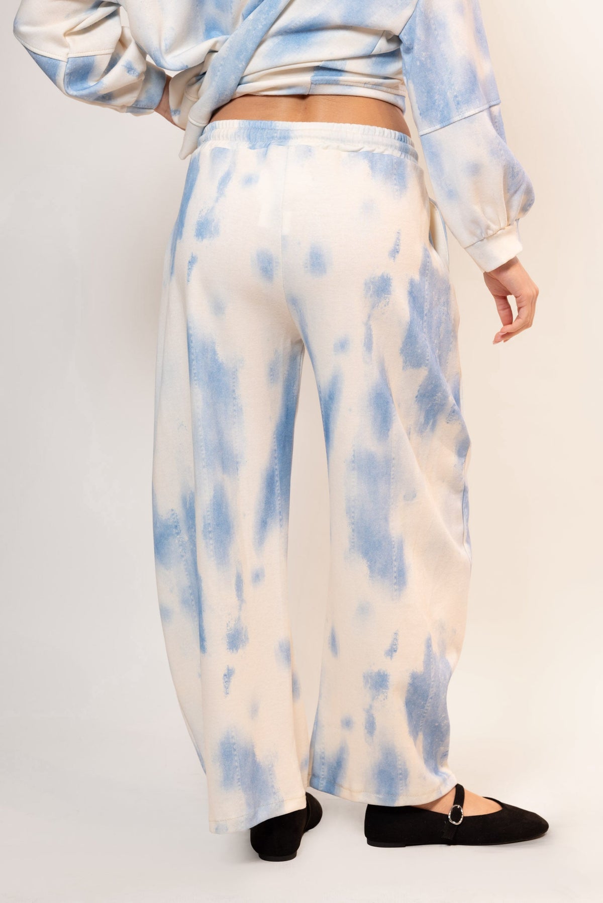Enriqueta — Pantalón de felpa tie-dye