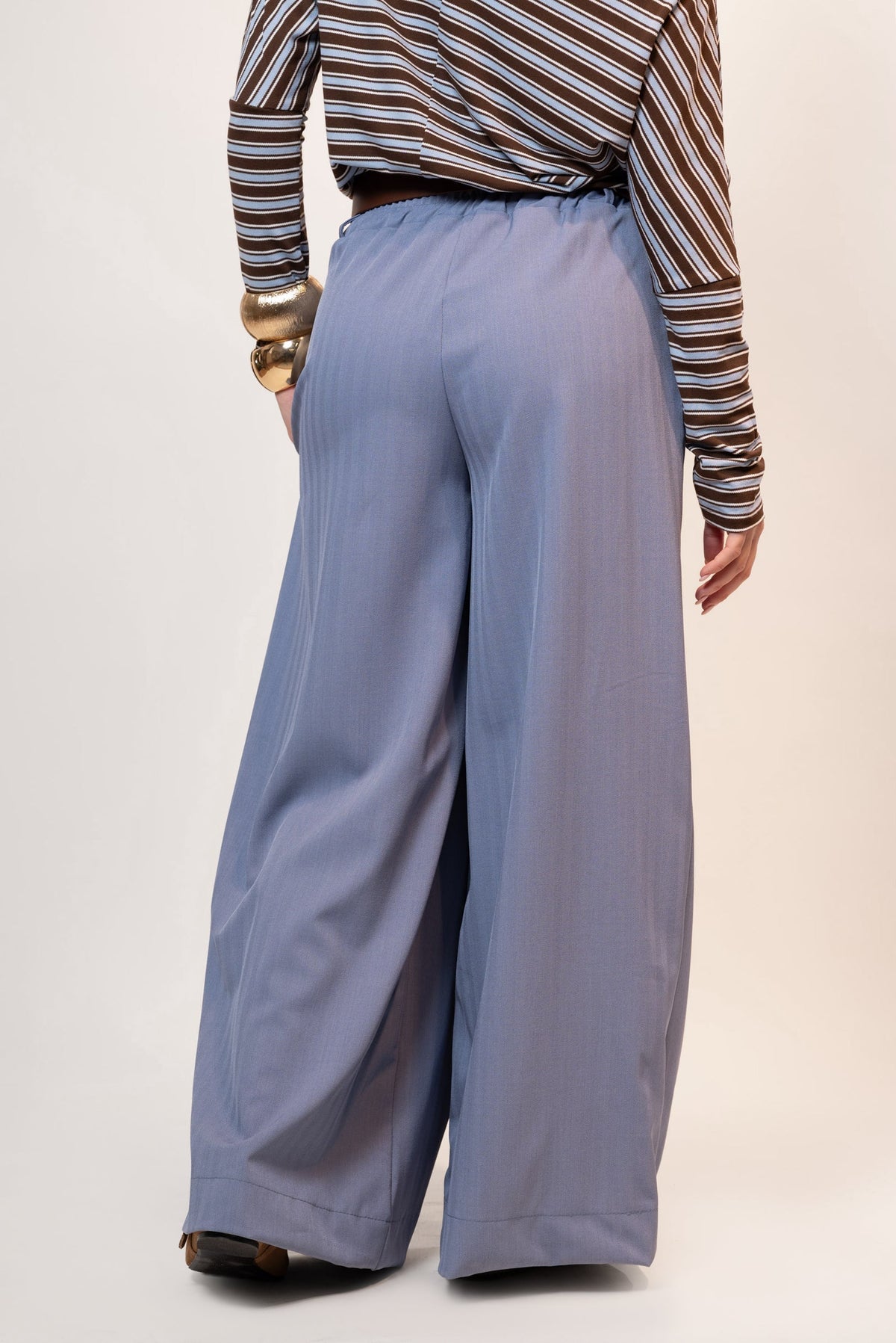 Francisca — Pantalón palazzo con cinturón