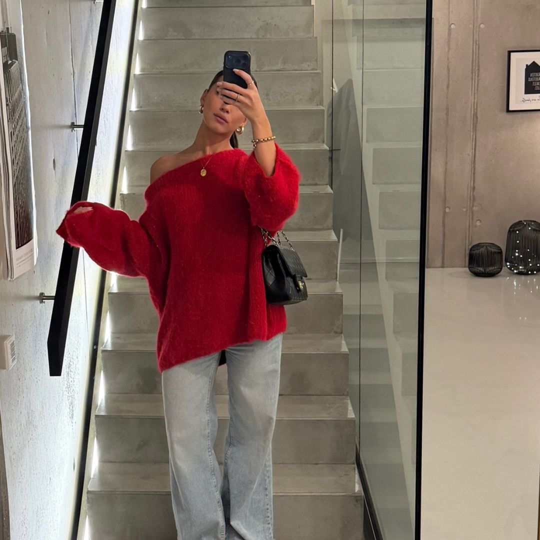 Julieta — Punto ultra suave con hombros descubiertos