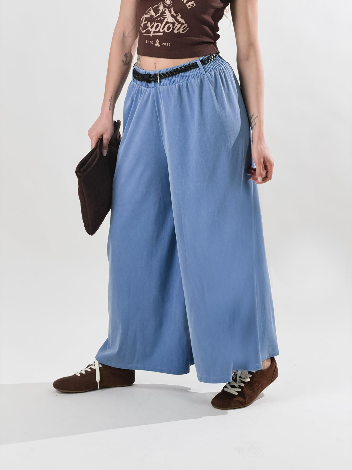 Hanna — Pantalón Samurai efecto denim