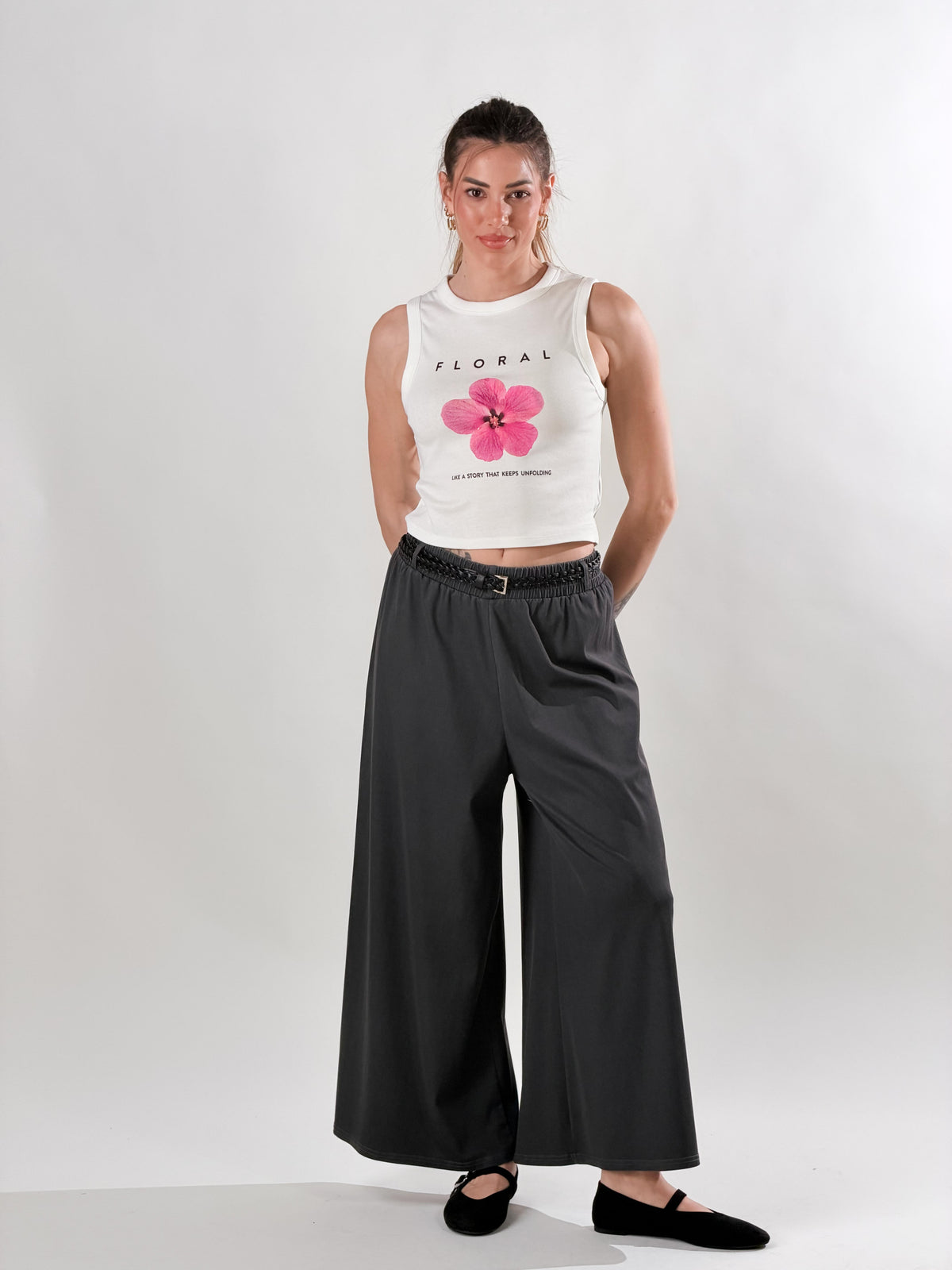 Hanna — Pantalón Samurai efecto denim