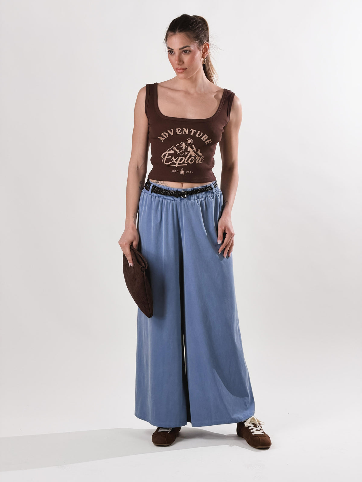 Hanna — Pantalón Samurai efecto denim