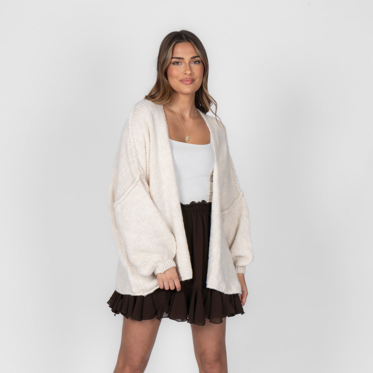 Mara — Cárdigan casual holgado