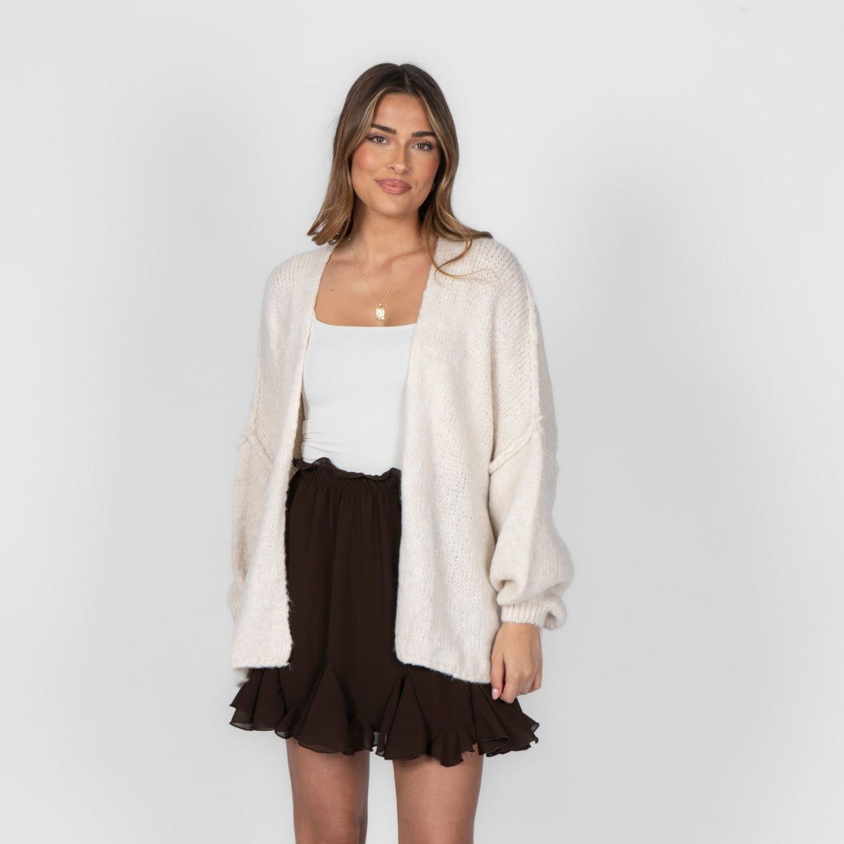Mara — Cárdigan casual holgado