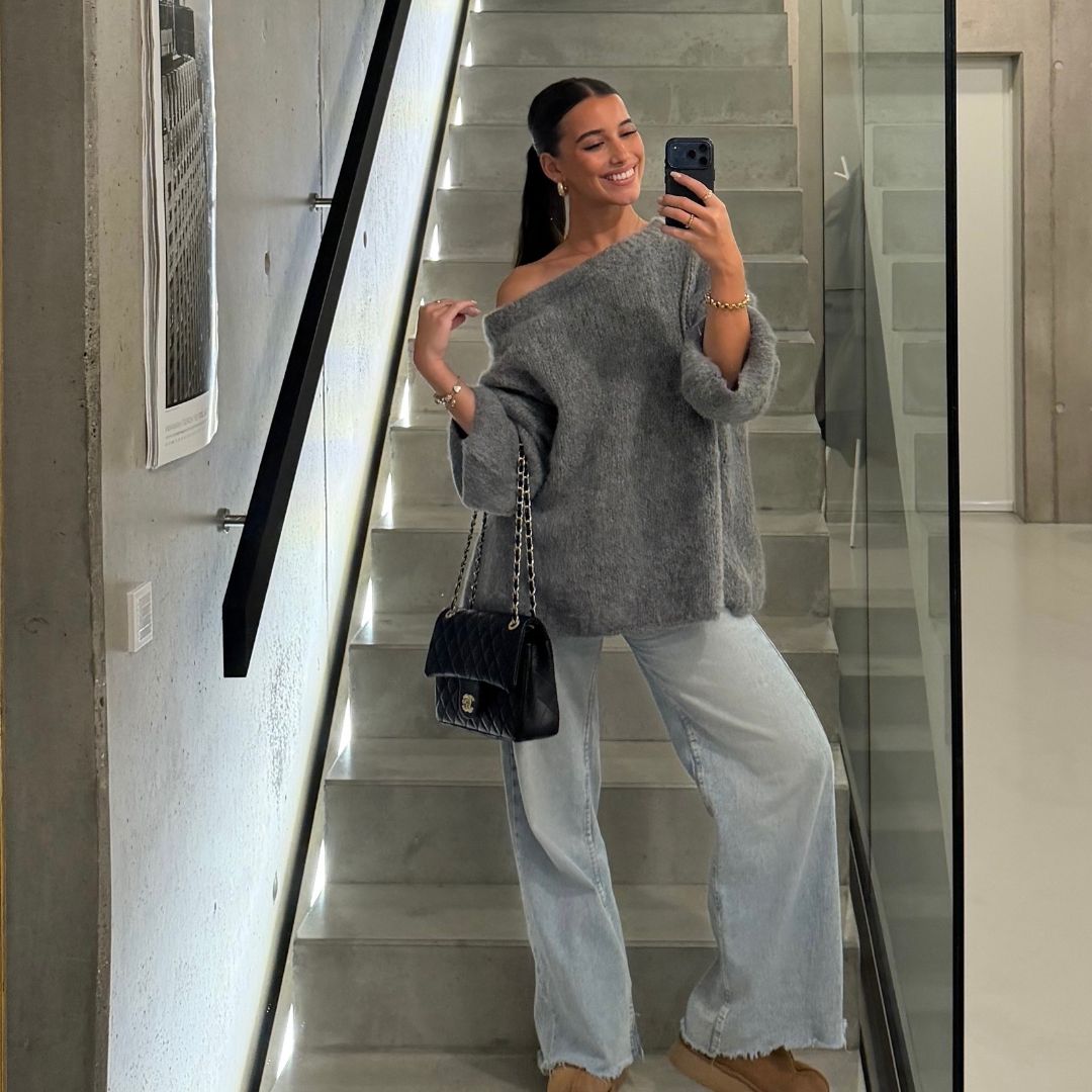 Julieta — Punto ultra suave con hombros descubiertos