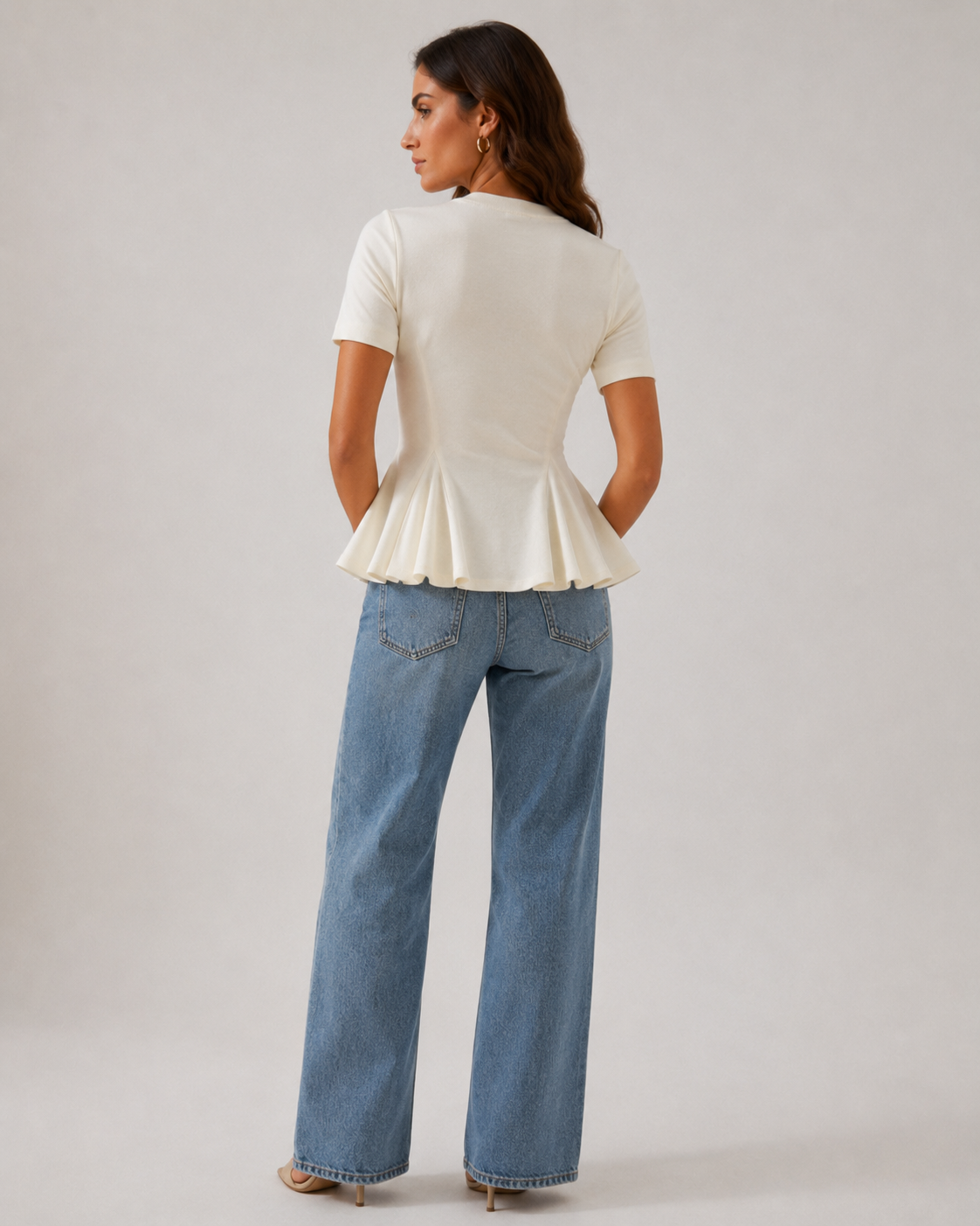 Luisa — Camiseta con peplum