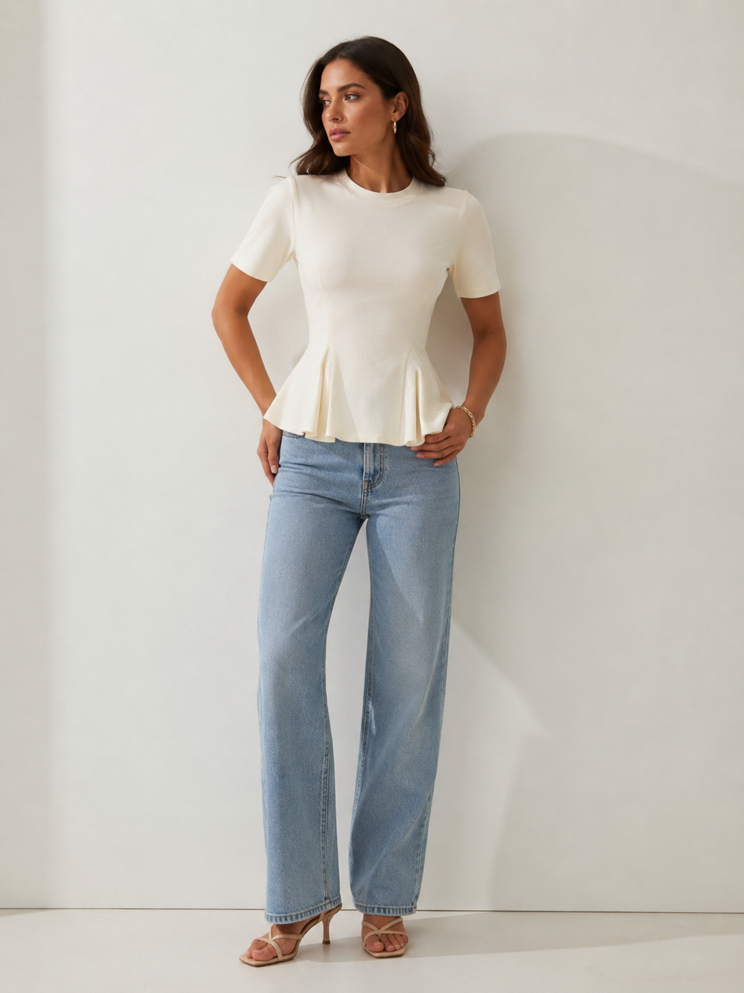 Luisa — Camiseta con peplum