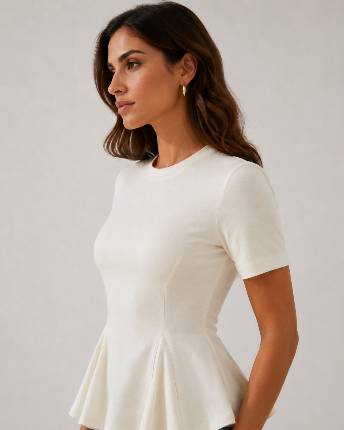 Luisa — Camiseta con peplum