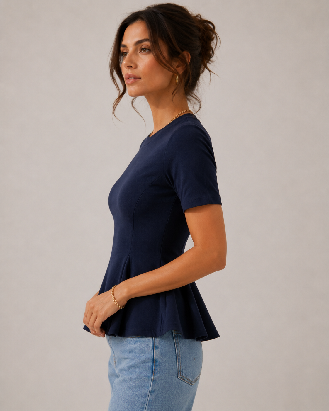 Luisa — Camiseta con peplum