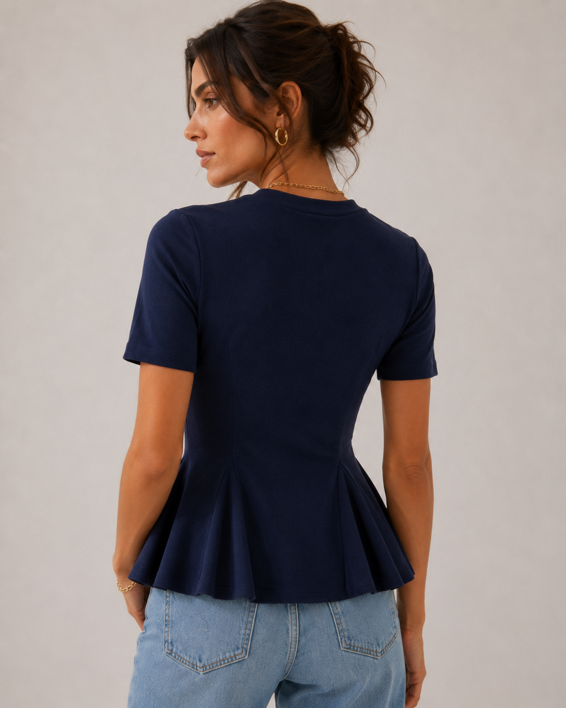 Luisa — Camiseta con peplum