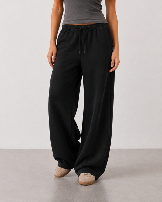 Mabel — Pantalón jogger de pierna ancha con cordón