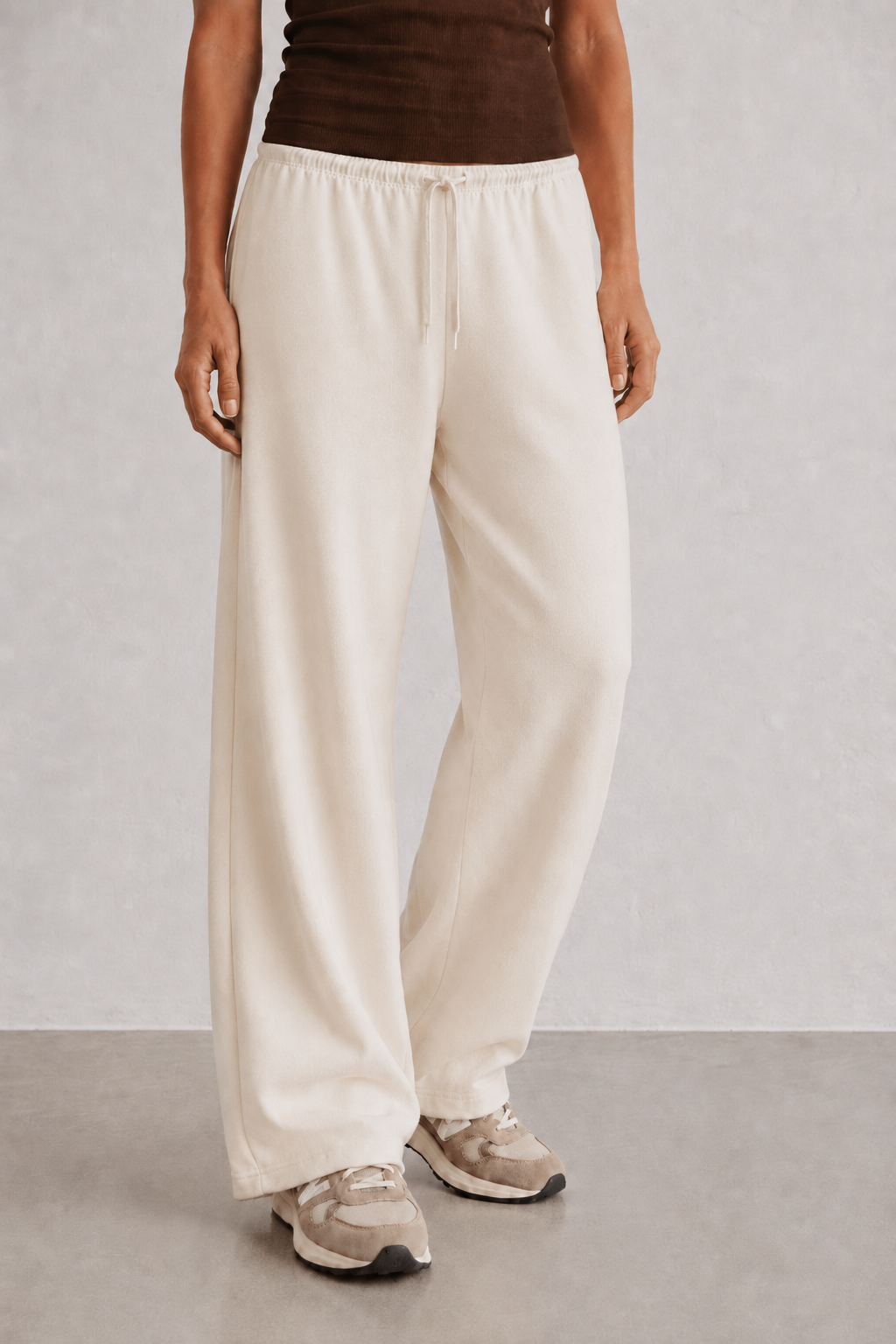 Mabel — Pantalón jogger de pierna ancha con cordón