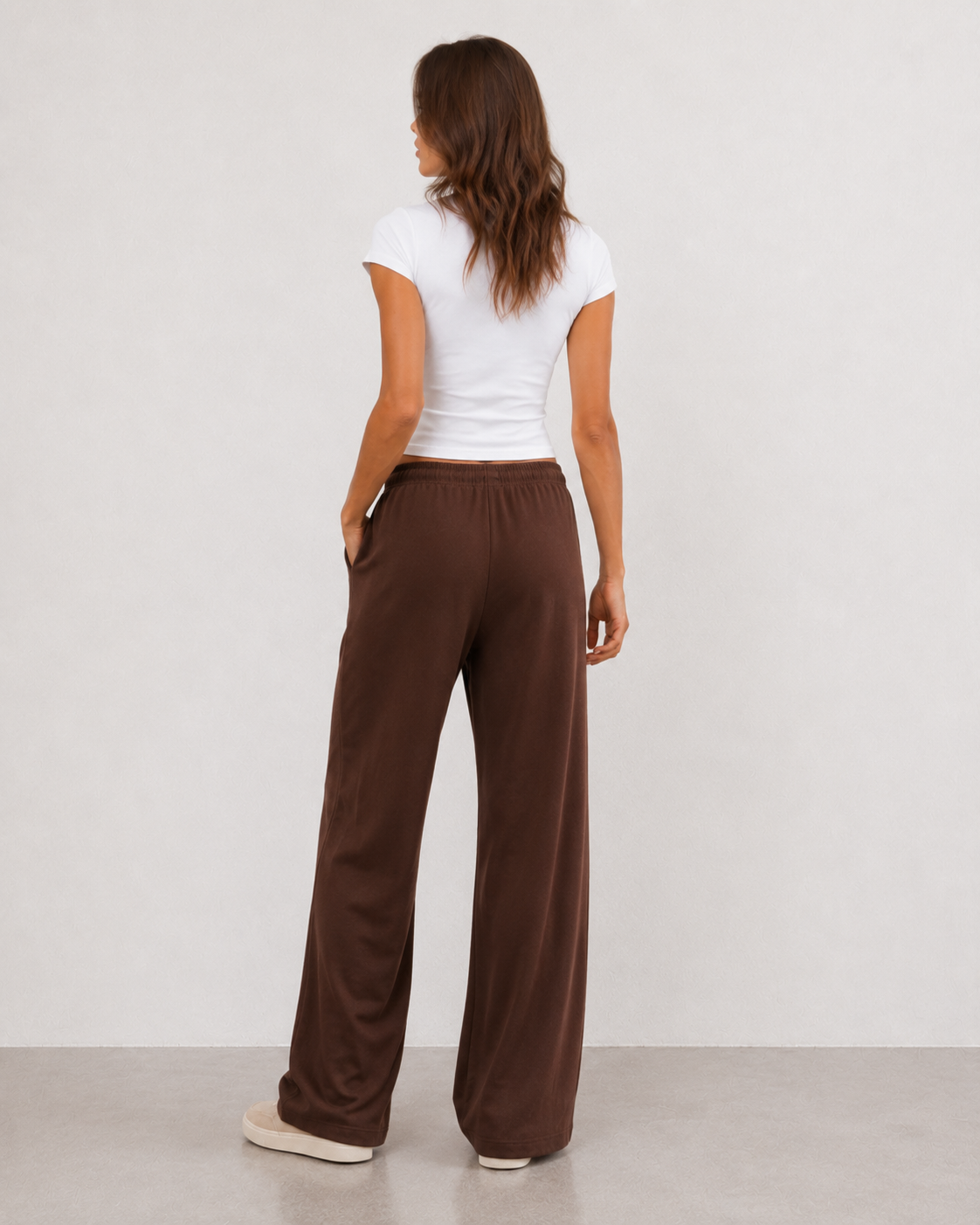 Mabel — Pantalón jogger de pierna ancha con cordón