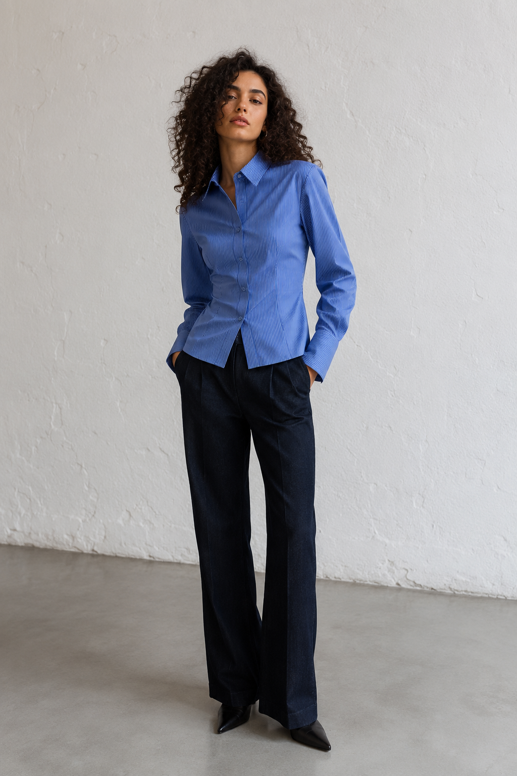 Fiona — Camisa de algodón stretch