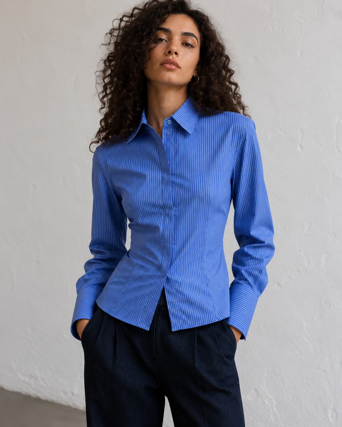 Fiona — Camisa de algodón stretch