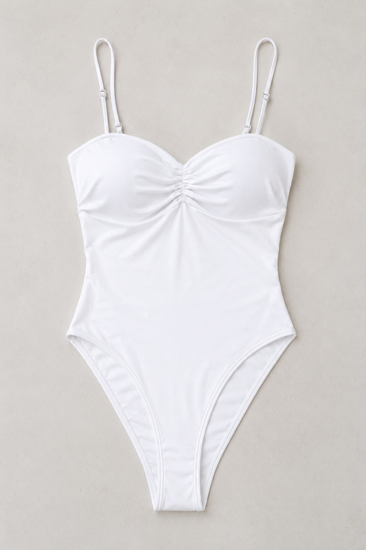 Magdalena — Body bustier con fruncido
