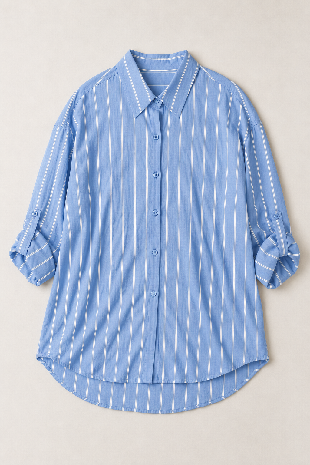 Isabel — Camisa oversize de rayas finas