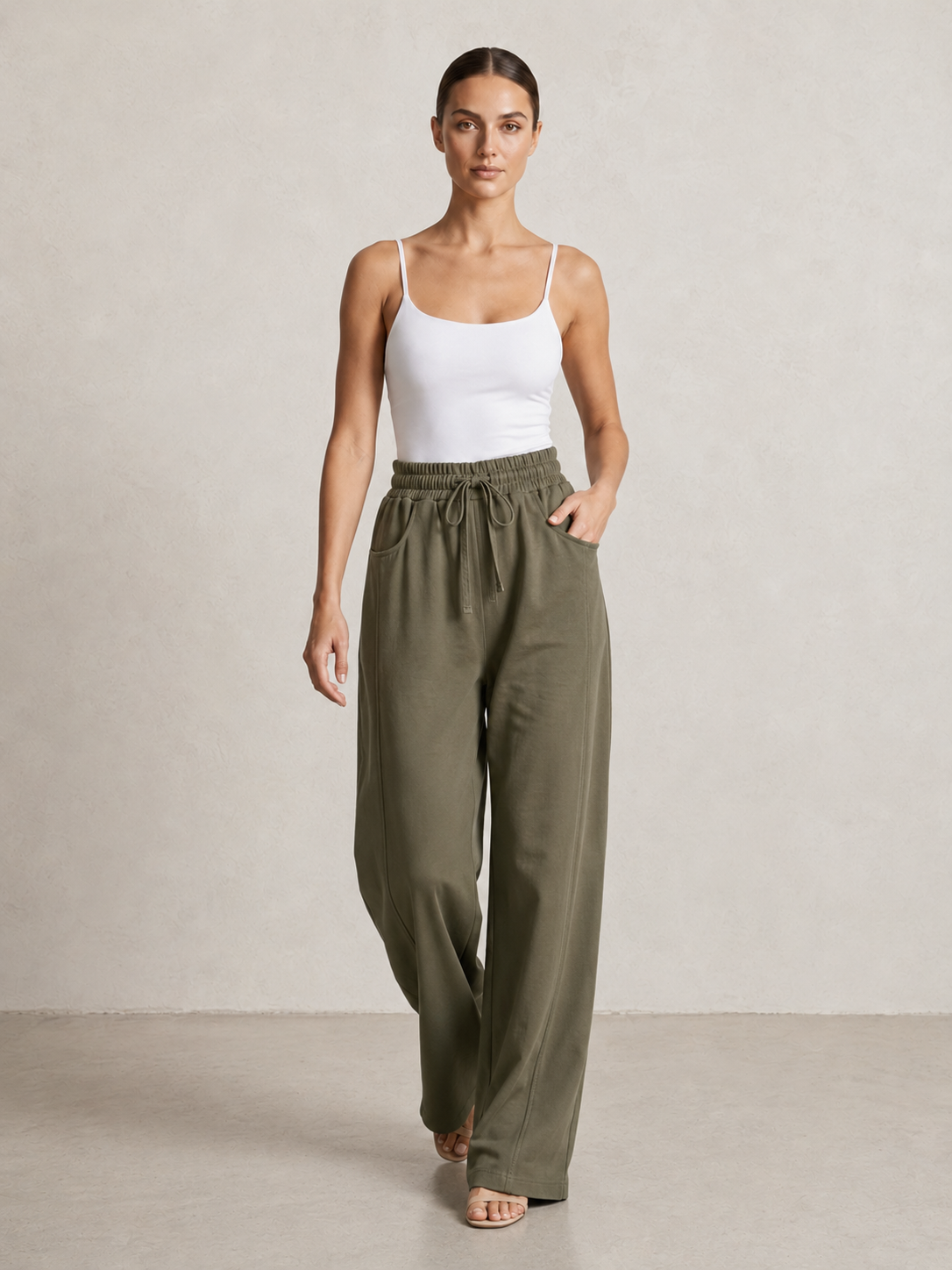 Amina — Pantalón wide leg París