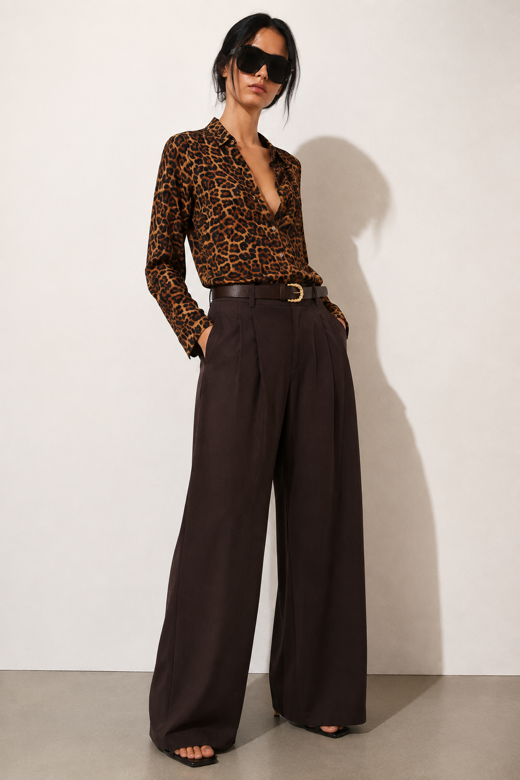 Noemí — Pantalón palazzo de pierna ancha