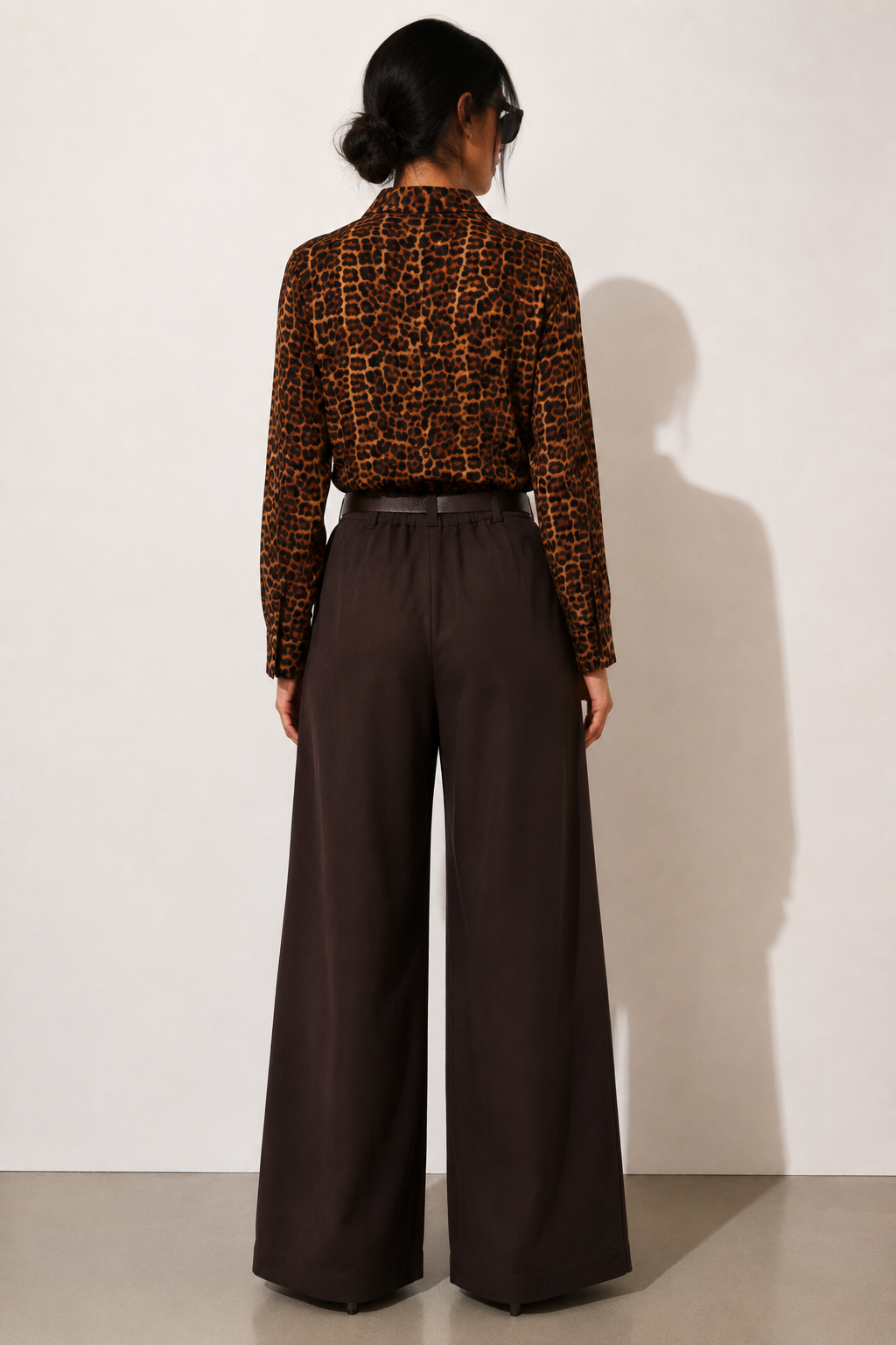Noemí — Pantalón palazzo de pierna ancha