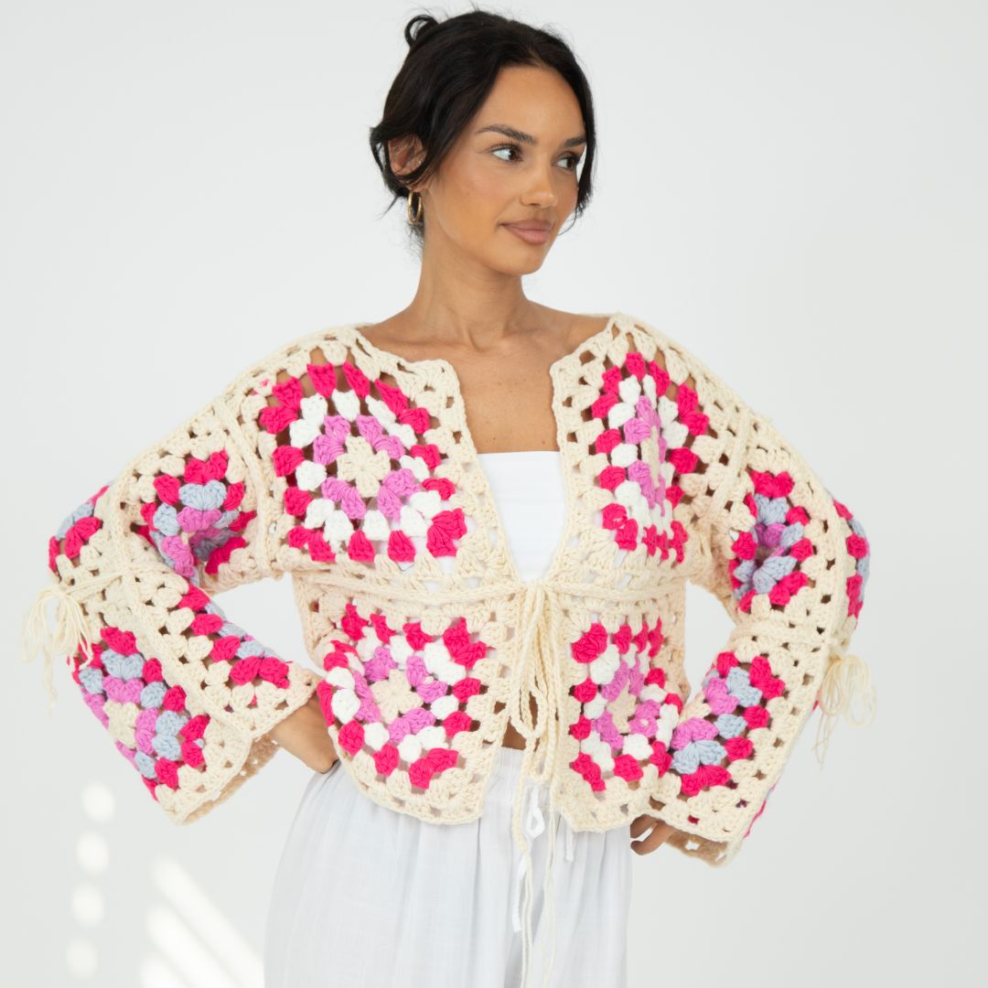 Idoia — Cárdigan boho artesanal