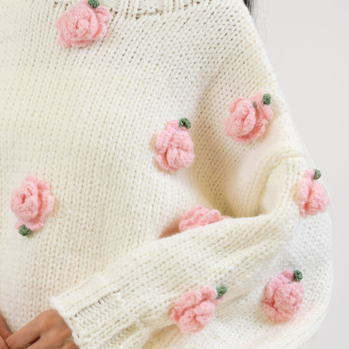 Dafne — Jersey artesanal de rosas